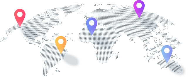 World map showing KemoTivi streaming server locations