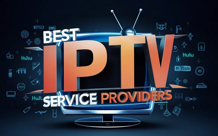 Illustration of a premium IPTV service delivering live television